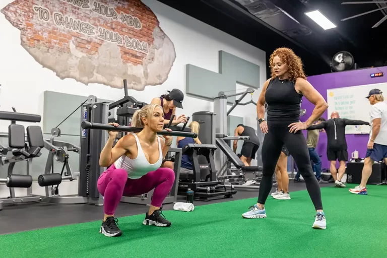 woman working out in a private gym